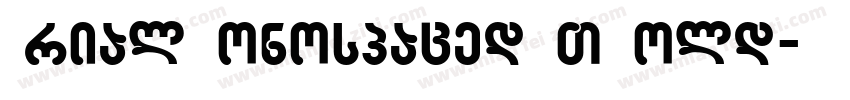 Arial Monospaced MT Bold字体转换